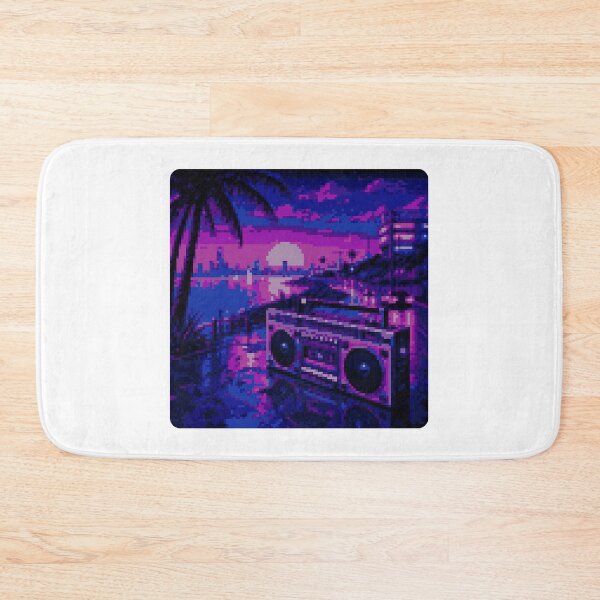 Item preview, Neon Boombox Bliss designed and sold by vapormoon.
