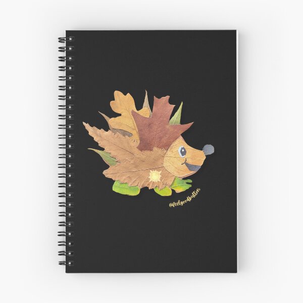 Item preview, Hedgehog made from leaves - main character The Feel-good Button designed and sold by FeelGoodButton.