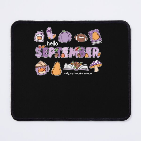Item preview, Hello September Finally My Favorite Season Fall Pumpkins Football designed and sold by MarlaMaloneShop.