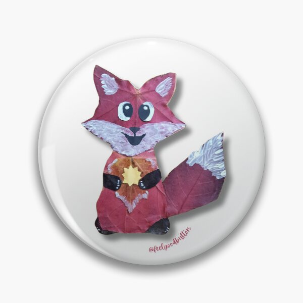 Item preview, Fox made from leaves - main character The Feel-good Button designed and sold by FeelGoodButton.