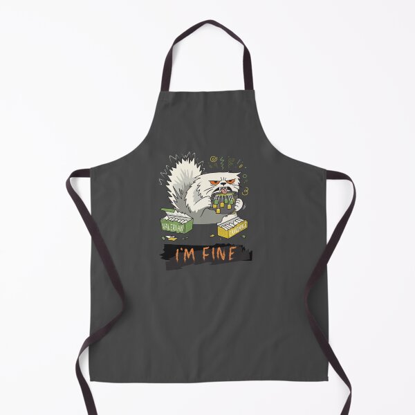 Item preview, I'm Fine Sarcastic Cat designed and sold by Сatary.