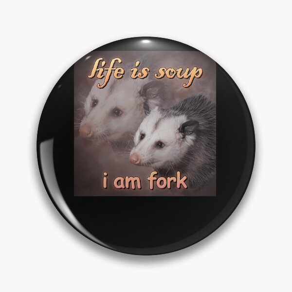 Item preview, Life Is Soup I Am Fork Possum Word Art designed and sold by marshajanisb.