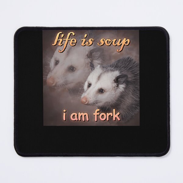 Item preview, Life Is Soup I Am Fork Possum Word Art designed and sold by marshajanisb.