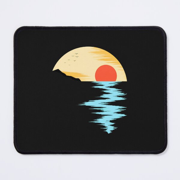 Item preview, Retro Sunset Reflection Art designed and sold by YarningsandYear.