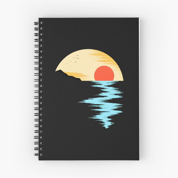 Item preview, Retro Sunset Reflection Art designed and sold by YarningsandYear.