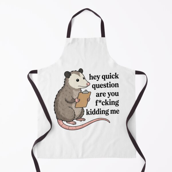 Item preview, Hey Quick Question Possum With Clipboard Funny Sarcastic Work Humor Quote designed and sold by raedattia.