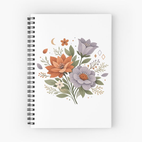Item preview, Celestial Autumn Floral Bouquet Boho Botanical Moon Art Design designed and sold by inkoutninja.