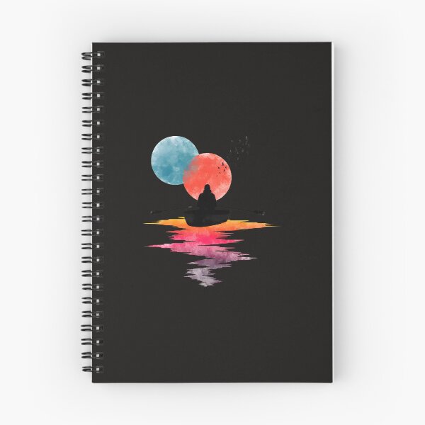 Item preview, Serene Rowboat Watercolor Reflection Bird Flock Art designed and sold by mcconnlllobato.