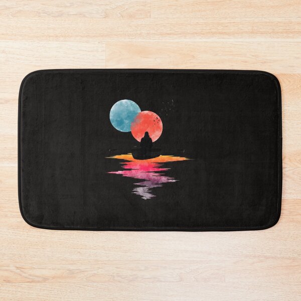 Item preview, Serene Rowboat Watercolor Reflection Bird Flock Art designed and sold by mcconnlllobato.