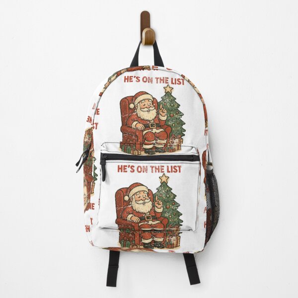 Item preview, He Is On The List And It Is Not Mine Funny Santa Christmas Design designed and sold by SEINENGAPPI8.
