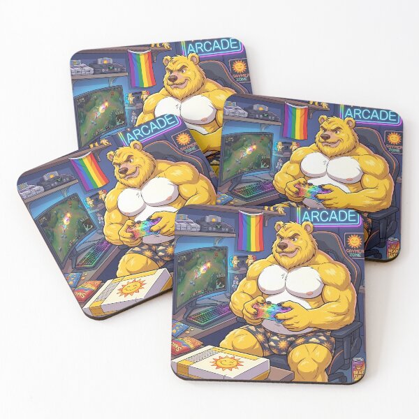 Item preview, Bear Gaymer designed and sold by TheBearthquake.