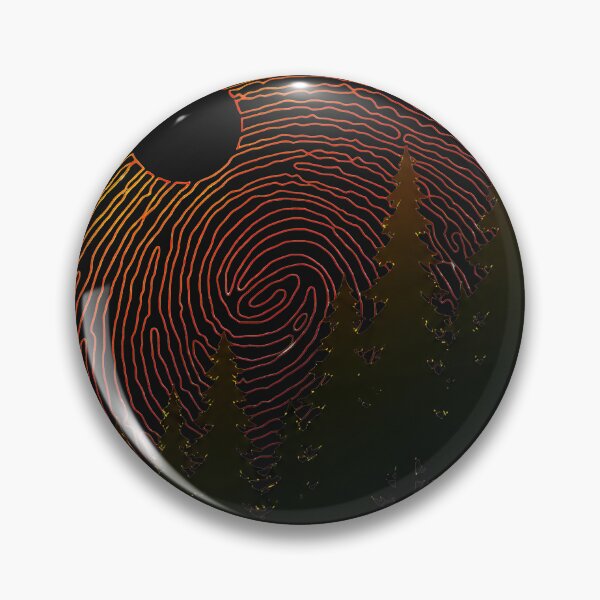 Item preview, Fingerprint Forest Sun Nature Identity Art designed and sold by YarningsandYear.