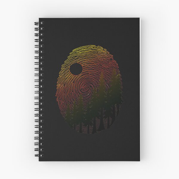 Item preview, Fingerprint Forest Sun Nature Identity Art designed and sold by YarningsandYear.