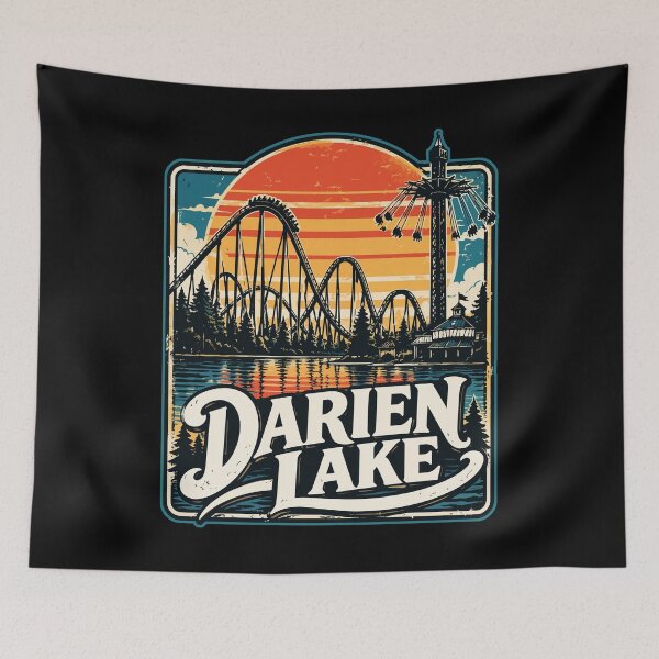 Item preview, Darien Lake New York Vintage designed and sold by TomFrontierArt.