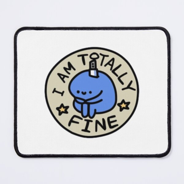 Item preview, Totally Fine Dark Sarcasm Anxiety designed and sold by BrainSoupStore.