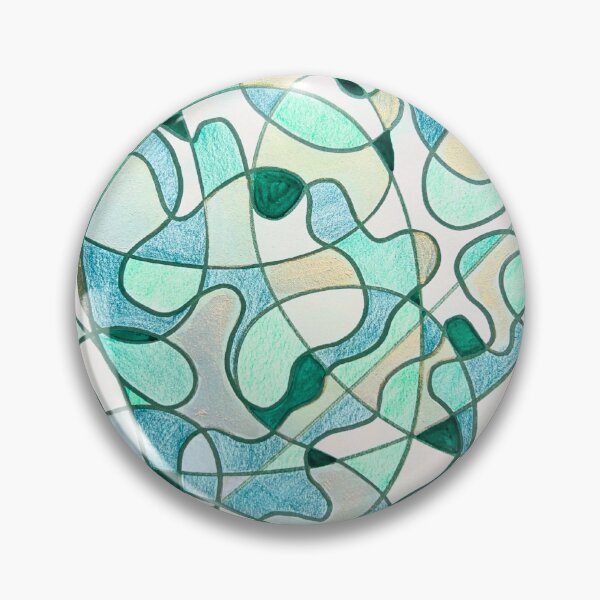 Item preview, Entangled Currents, Mint and Teal Organic Abstract designed and sold by ArithraStudio.