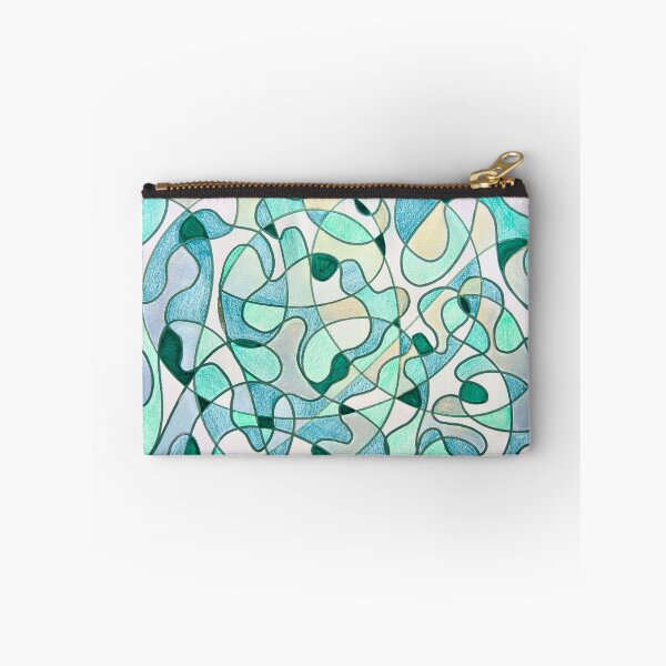 Item preview, Entangled Currents, Mint and Teal Organic Abstract designed and sold by ArithraStudio.
