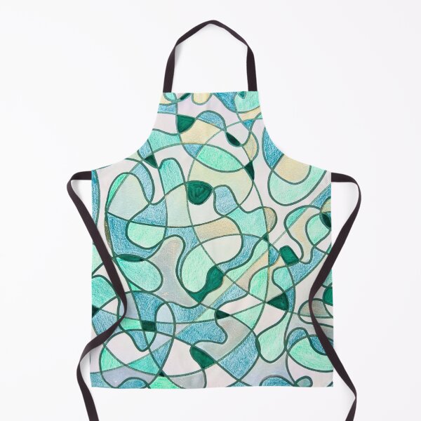 Item preview, Entangled Currents, Mint and Teal Organic Abstract designed and sold by ArithraStudio.