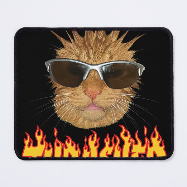 Item preview, Cool Cat with Spiky Hair and Shades designed and sold by EMISHER.