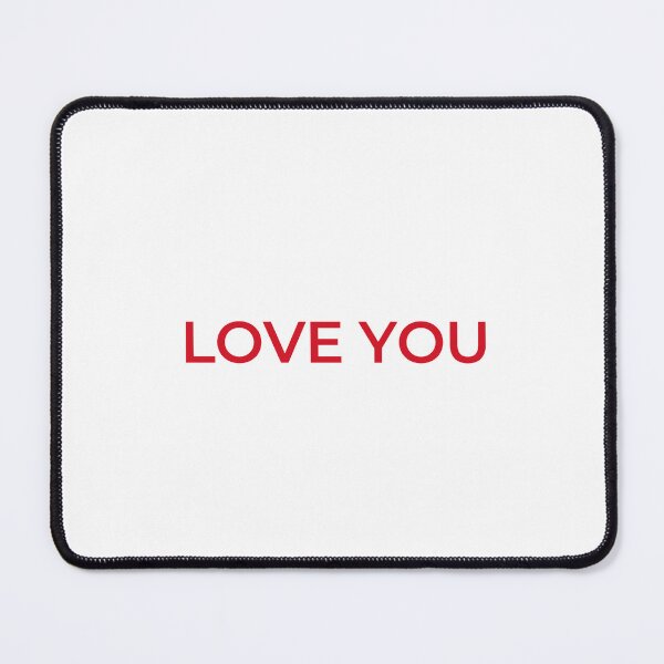 Item preview, Love You Bold Red Typography Cute Quote designed and sold by crashout-club.