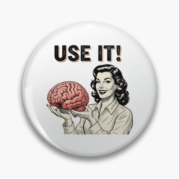 Item preview, Retro Comic Use It Brain  Sarcastic Mid-Century Pop Art designed and sold by PrintBro.