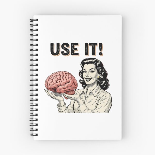 Item preview, Retro Comic Use It Brain  Sarcastic Mid-Century Pop Art designed and sold by PrintBro.
