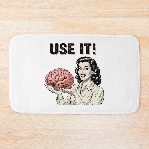 Item preview, Retro Comic Use It Brain  Sarcastic Mid-Century Pop Art designed and sold by PrintBro.