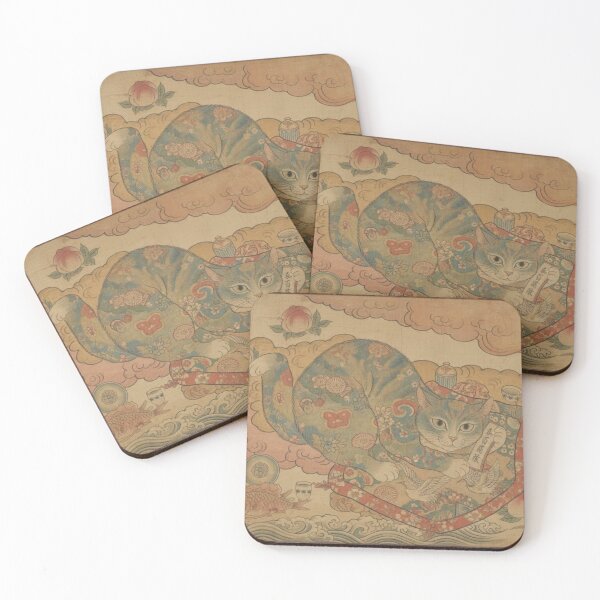 Item preview, Cat Shunga Japanese Style #1 designed and sold by NickWhittleArt.