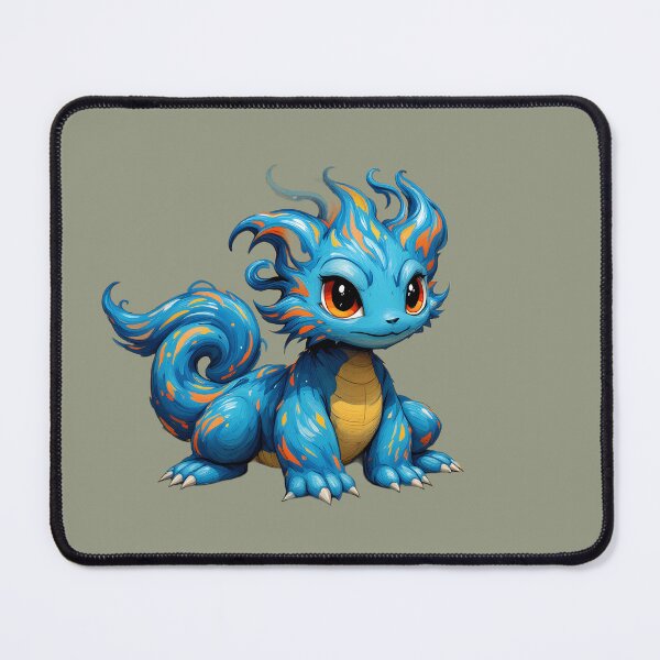 Item preview, Cute Blue Fantasy Dragon Creature designed and sold by chicworld2026.