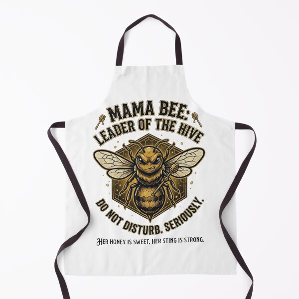 Aperçu de l'œuvre Mama Bee - Leader Of The Hive Funny Mom Quote créée et vendue par designwiss.