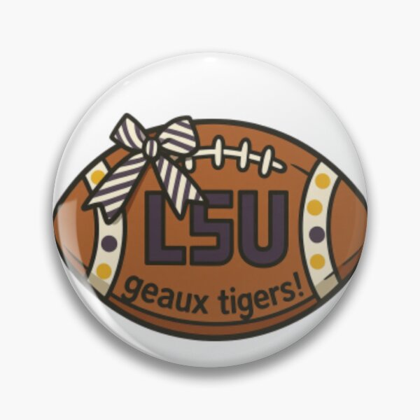 Item preview, Geaux Tigers Football with Bow designed and sold by LeauxcalSouth.