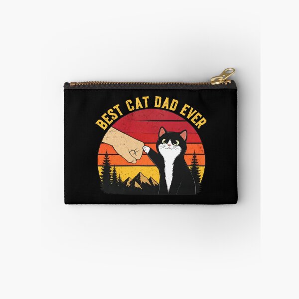 Item preview, Best Cat Dad Ever Retro Sunset Mountain Cat designed and sold by GiaoCalonas.
