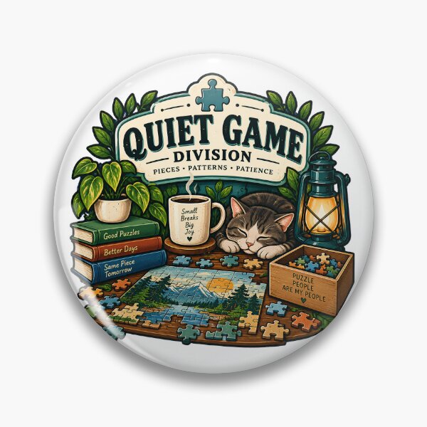 Item preview, Quiet Game Division – Pieces Patterns Patience Puzzle Club designed and sold by FindYouByZ.