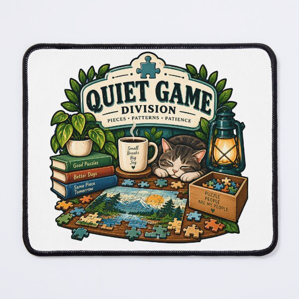 Item preview, Quiet Game Division – Pieces Patterns Patience Puzzle Club designed and sold by FindYouByZ.