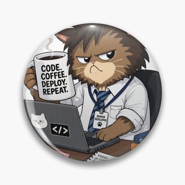 Item preview, Funny Coding Cat Software Engineer designed and sold by chicworld2026.