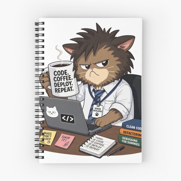 Item preview, Funny Coding Cat Software Engineer designed and sold by chicworld2026.