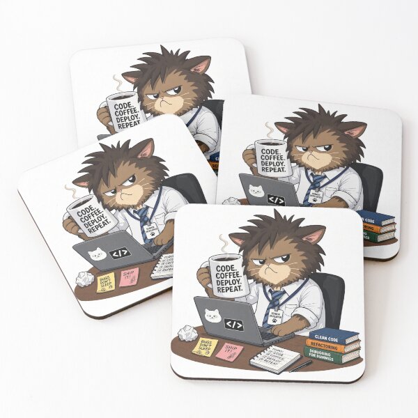 Item preview, Funny Coding Cat Software Engineer designed and sold by chicworld2026.