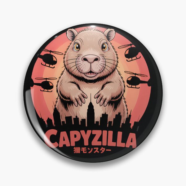 Item preview, Capyzilla — Giant Capybara Kaiju Monster Design designed and sold by LoFizzy.