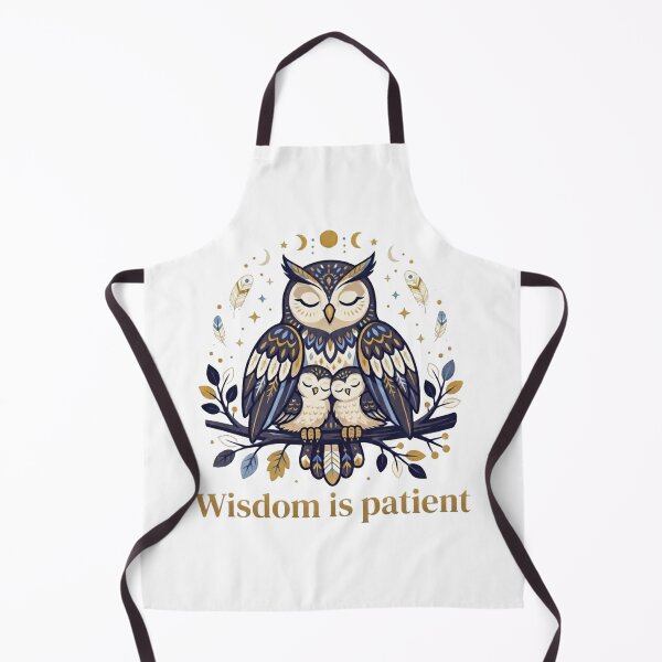 Item preview, Celestial Owl Family Illustration Wisdom is Patient designed and sold by Wildlife Wonders.