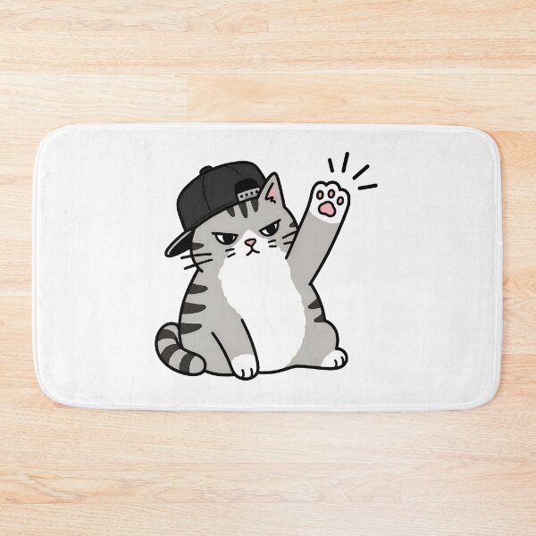 Item preview, Grumpy Cat with Cap Raising Paw designed and sold by GiaoCalonas.