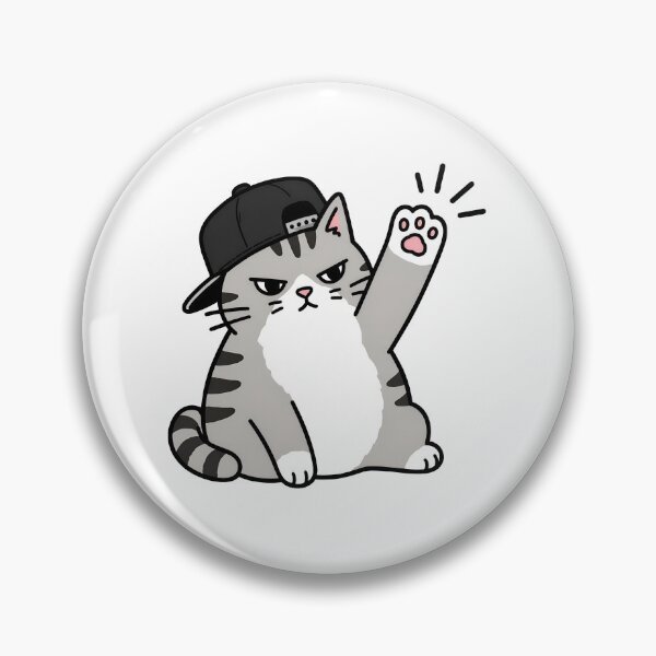 Item preview, Grumpy Cat with Cap Raising Paw designed and sold by GiaoCalonas.