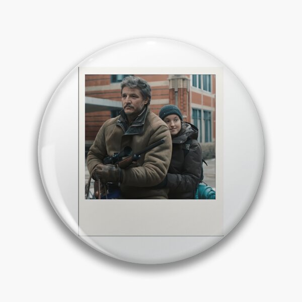 Item preview, Pedro Pascal And Bella Ramsey Foto Retro Hug On Horse designed and sold by brycegeorg.