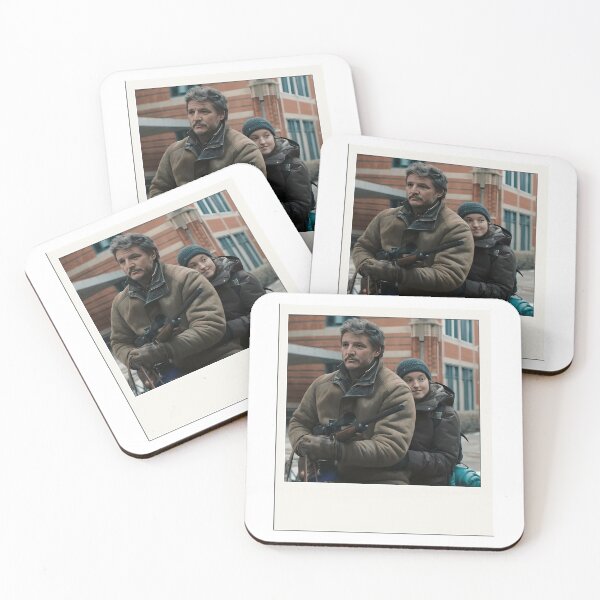 Item preview, Pedro Pascal And Bella Ramsey Foto Retro Hug On Horse designed and sold by brycegeorg.