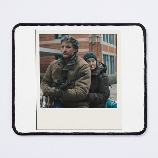 Item preview, Pedro Pascal And Bella Ramsey Foto Retro Hug On Horse designed and sold by brycegeorg.