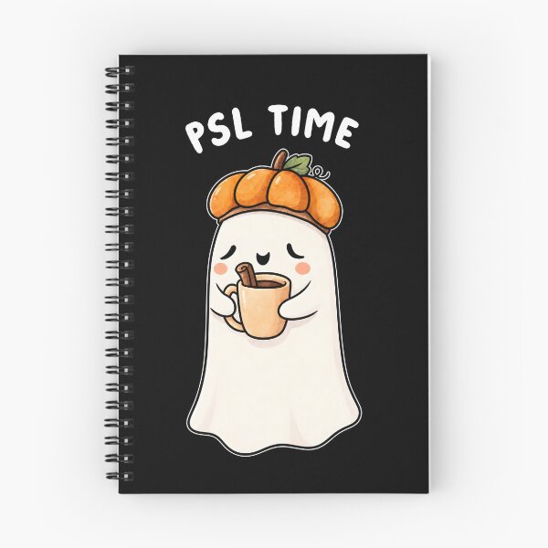 Item preview, PSL Time Ghost Holding Coffee Pumpkin Spice Latte Halloween designed and sold by MarlaMaloneShop.
