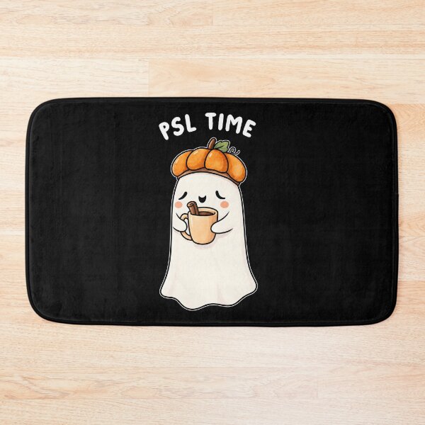 Item preview, PSL Time Ghost Holding Coffee Pumpkin Spice Latte Halloween designed and sold by MarlaMaloneShop.