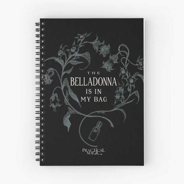 Item preview, Practical Magic Belladonna Is in My Bag Witchy Botanical Graphic designed and sold by Lycheelich.