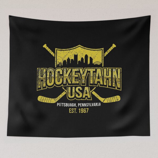 Item preview, Hockeytahn USA Pittsburgh Vintage Hockey Sport Retro Design designed and sold by SEINENGAPPI8.