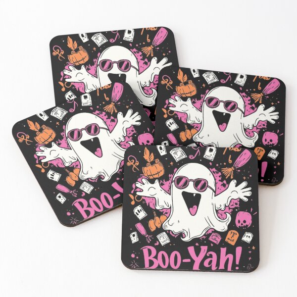Item preview, Boo-Yah! | Funny Kawaii Ghost Spooky Cute Halloween designed and sold by designsdetour.