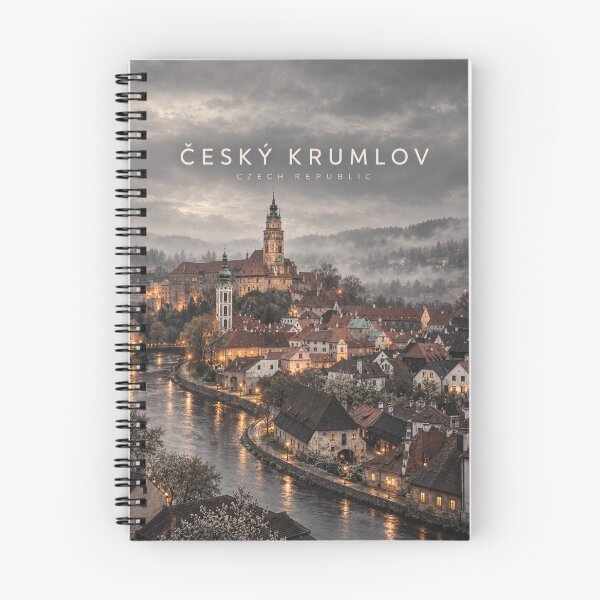 Item preview, Český Krumlov Cinematic Monochrome Cityscape designed and sold by MichaeIRellov.